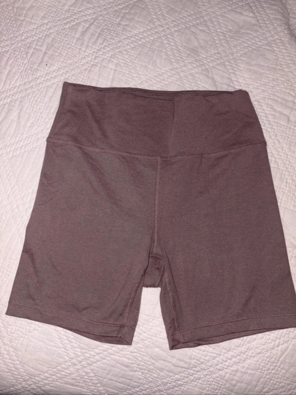 Prana Women's High-Rise Athletic Bike Shorts — Mauve Brown